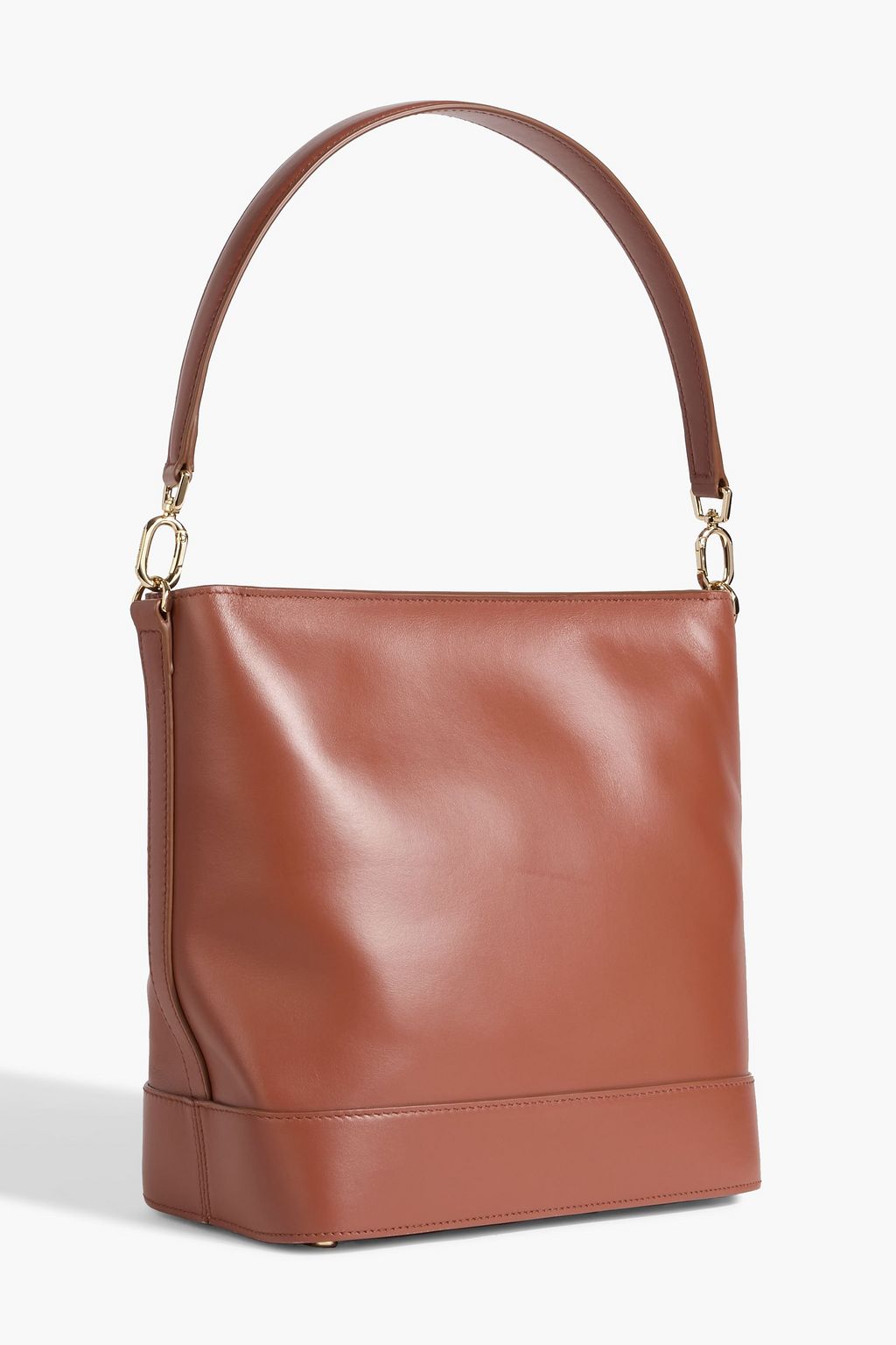 ANINE BING Lili embossed leather bucket bag
