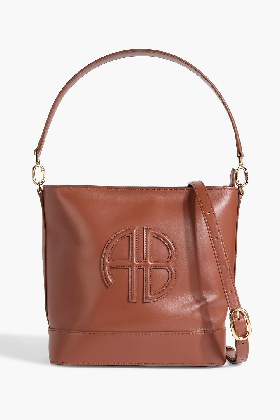 Lili embossed leather bucket bag