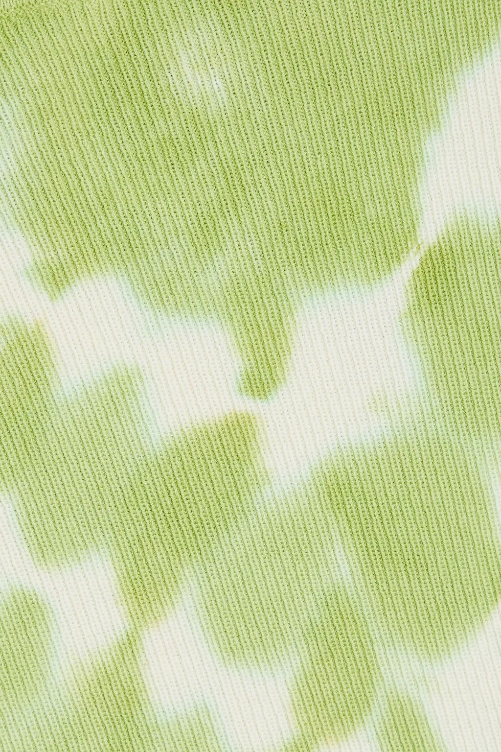 THE ELDER STATESMAN Nova Minikleid aus einer Baumwoll-Kaschmirmischung mit Batikmuster