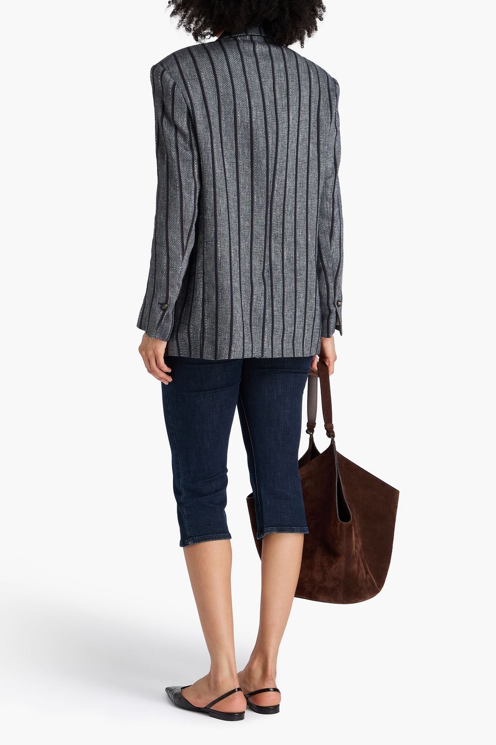 DAY BIRGER ET MIKKELSEN Allen striped cotton and silk-blend blazer