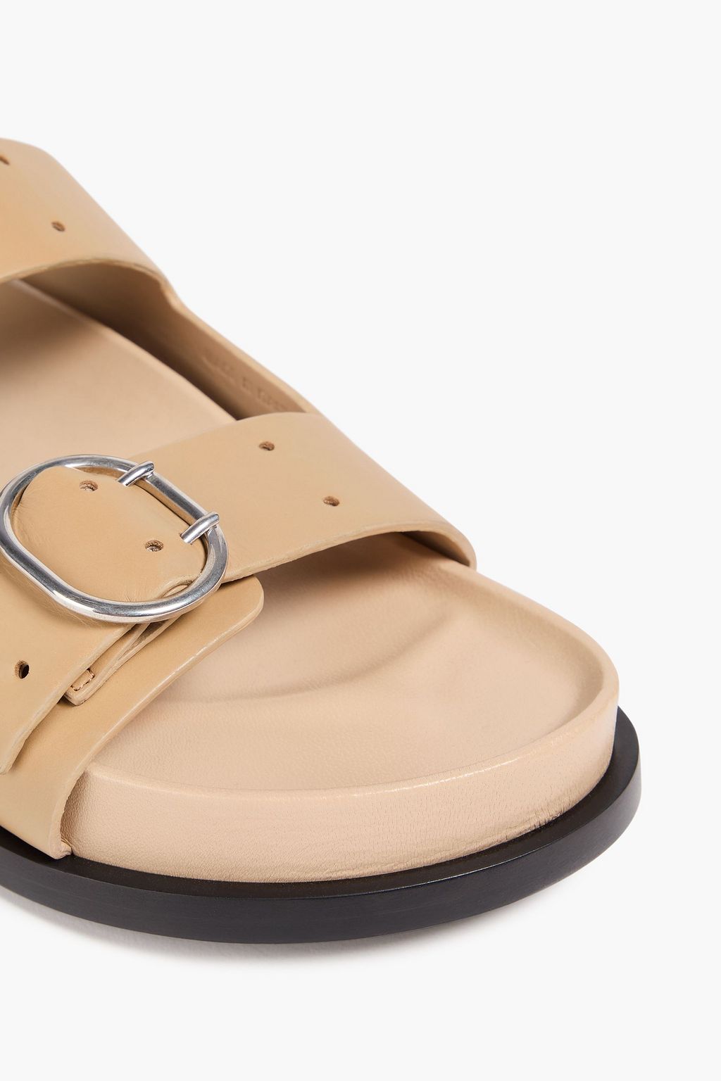 JIL SANDER 버클 디테일 가죽 샌들