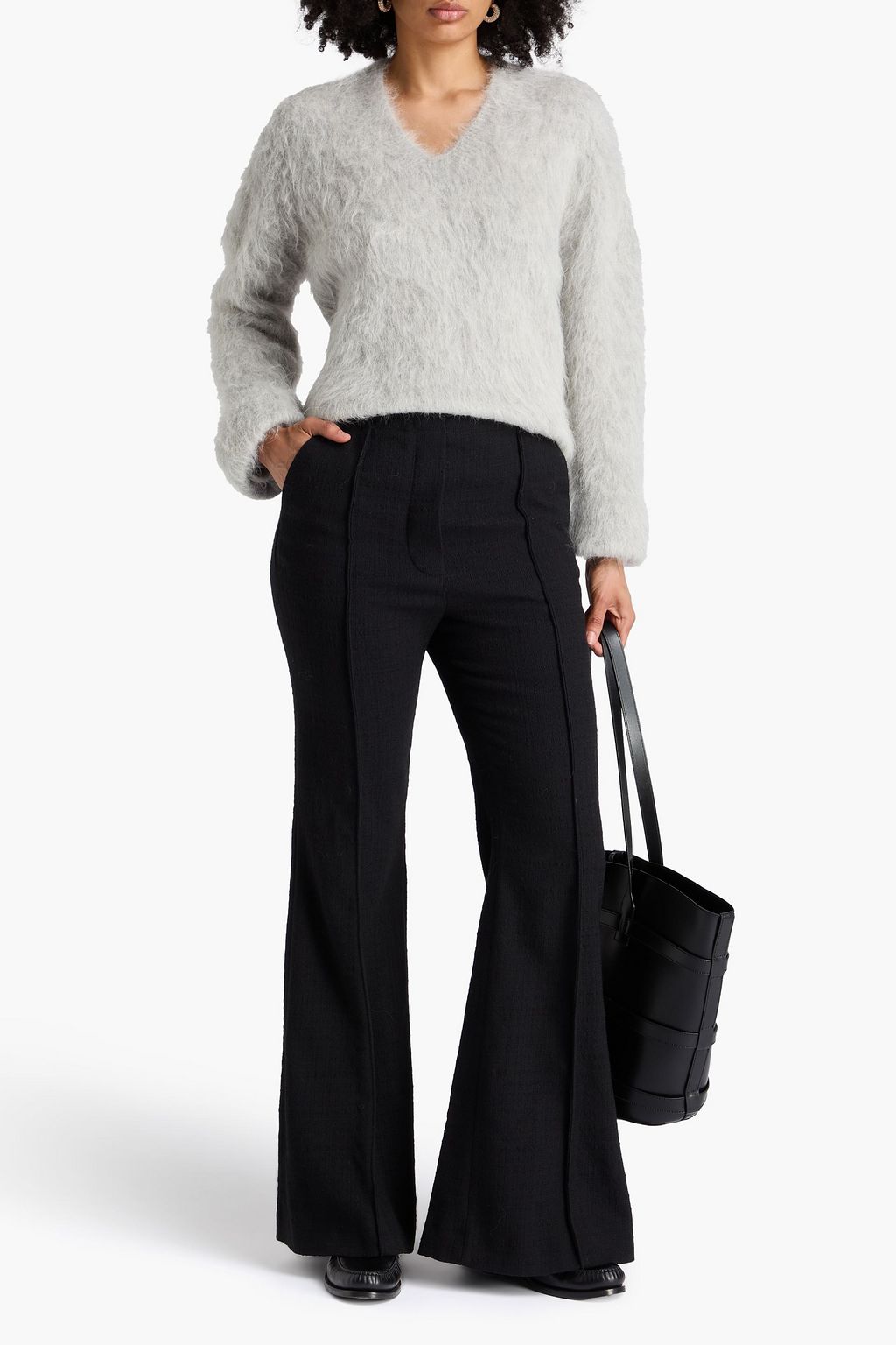 DAY BIRGER ET MIKKELSEN Alice cotton and wool-blend flared pants