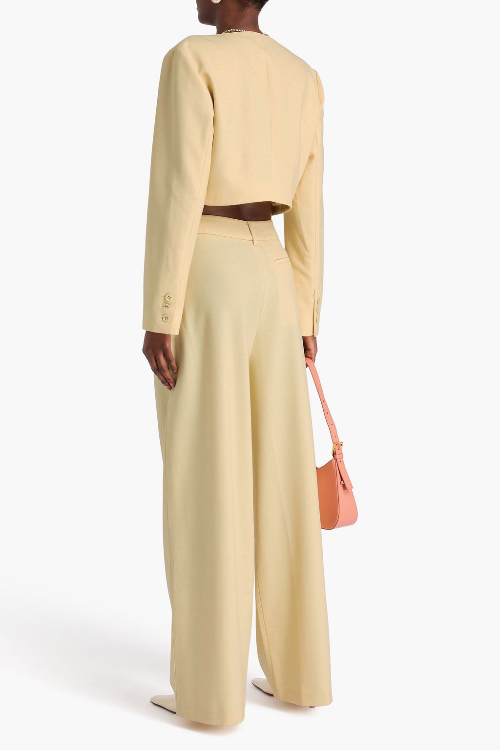 ANNA QUAN Hose „Stevie“ mit weitem Bein aus Twill