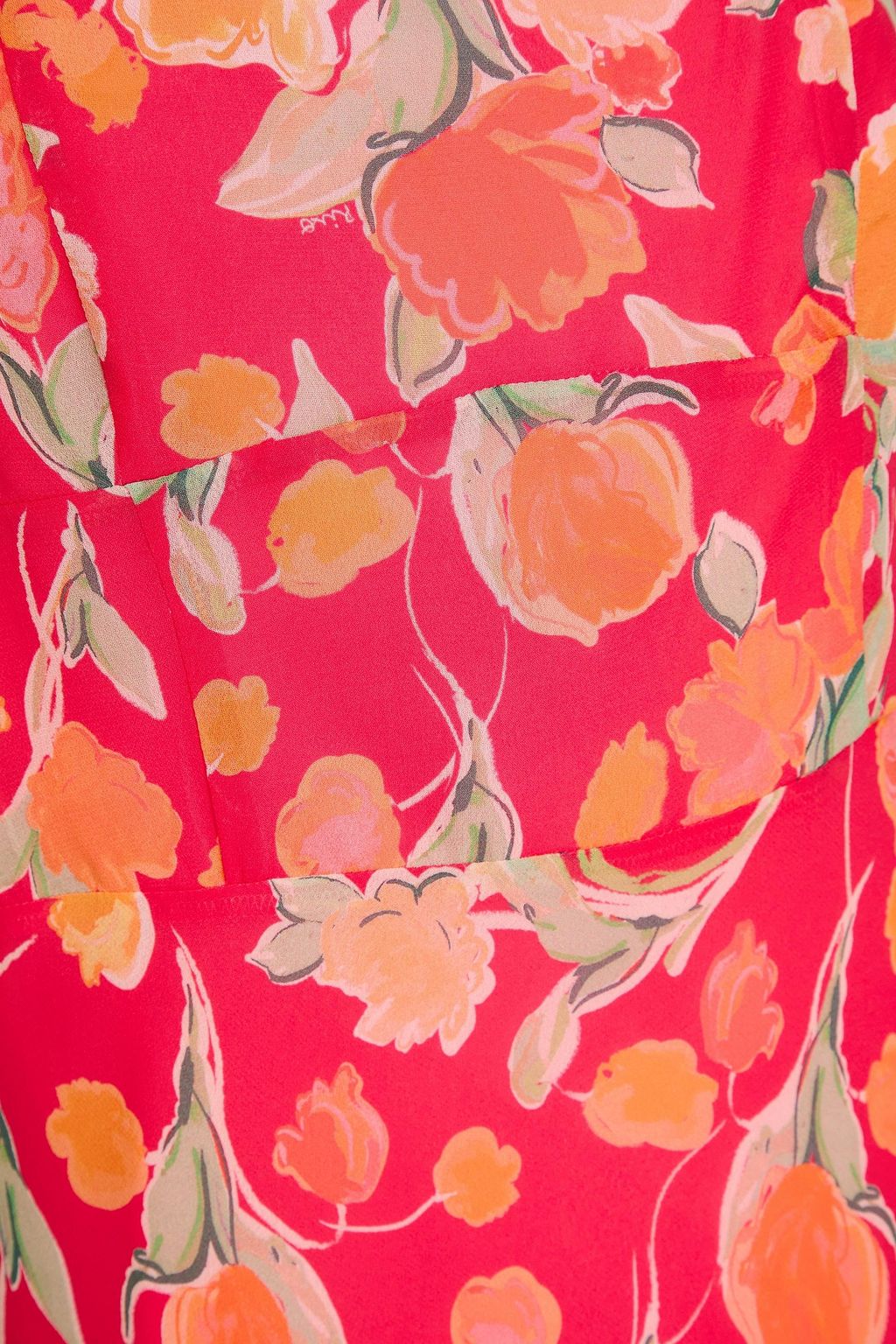 RIXO Minikleid „Ronan“ aus Crêpe de Chine mit floralem Print