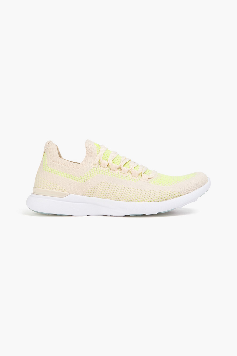 Apl Athletic Propulsion Labs Pointelle-knit Sneakers In Sand