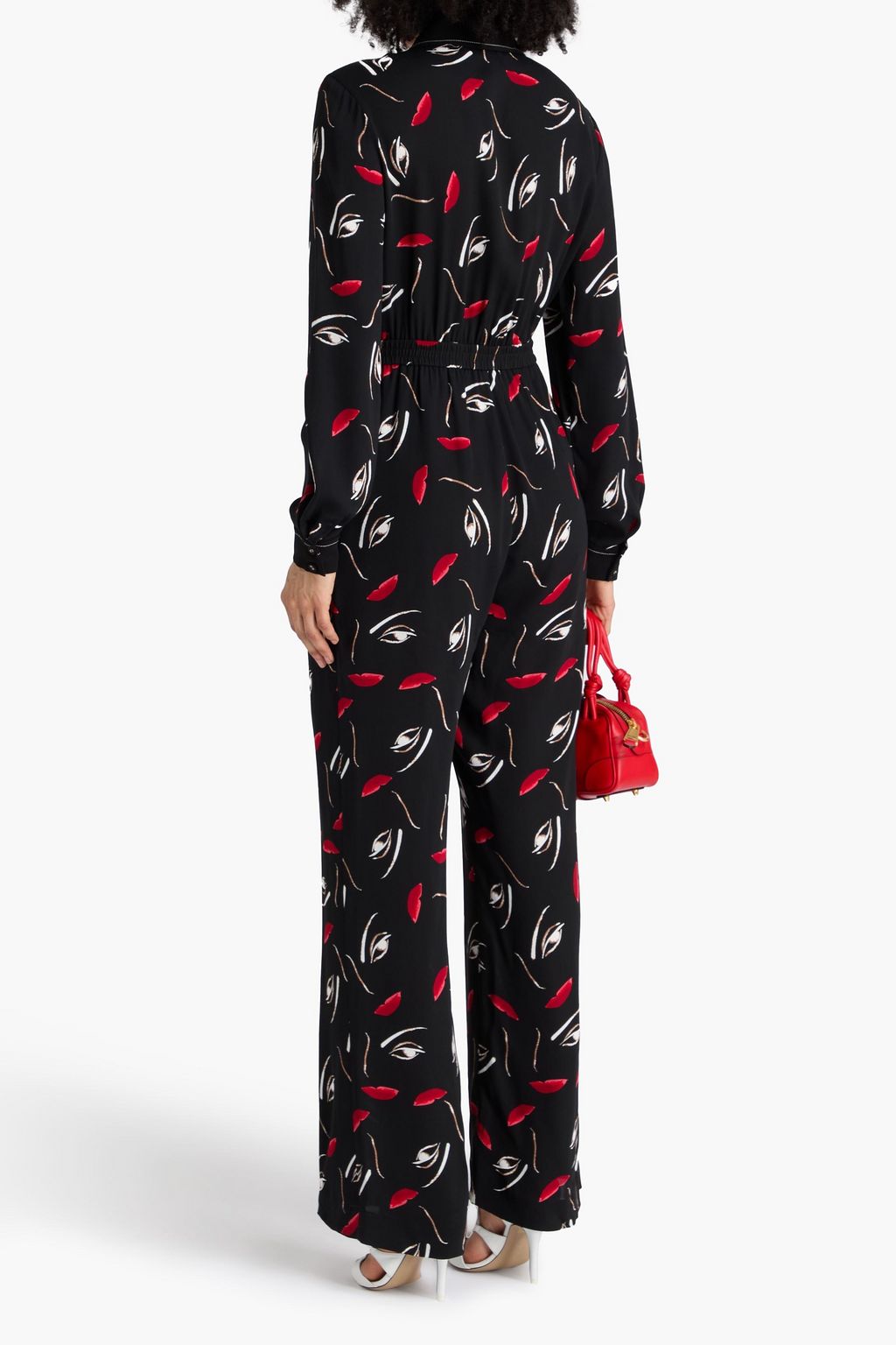DIANE VON FURSTENBERG Kyoto printed crepe jumpsuit