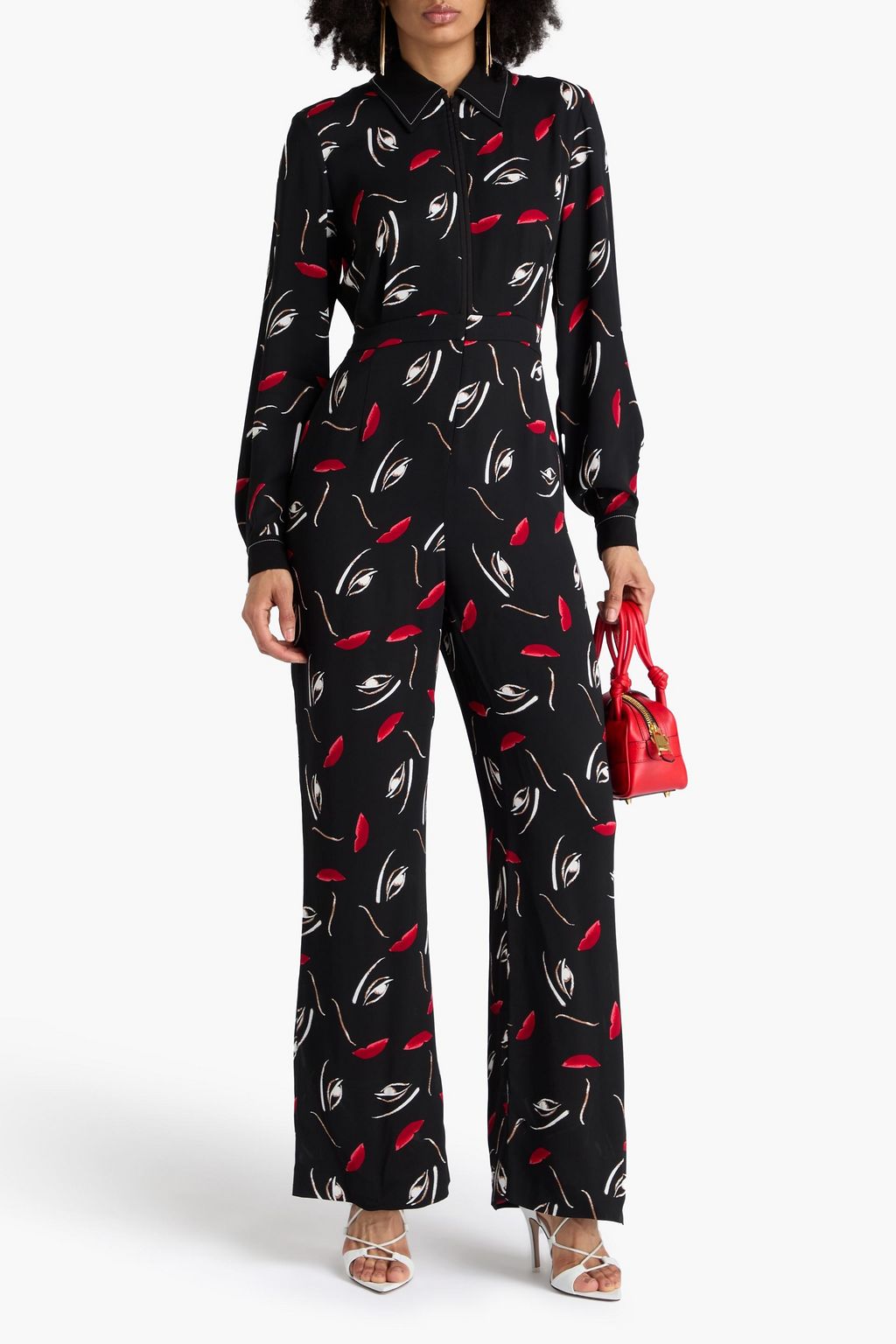 DIANE VON FURSTENBERG Kyoto printed crepe jumpsuit