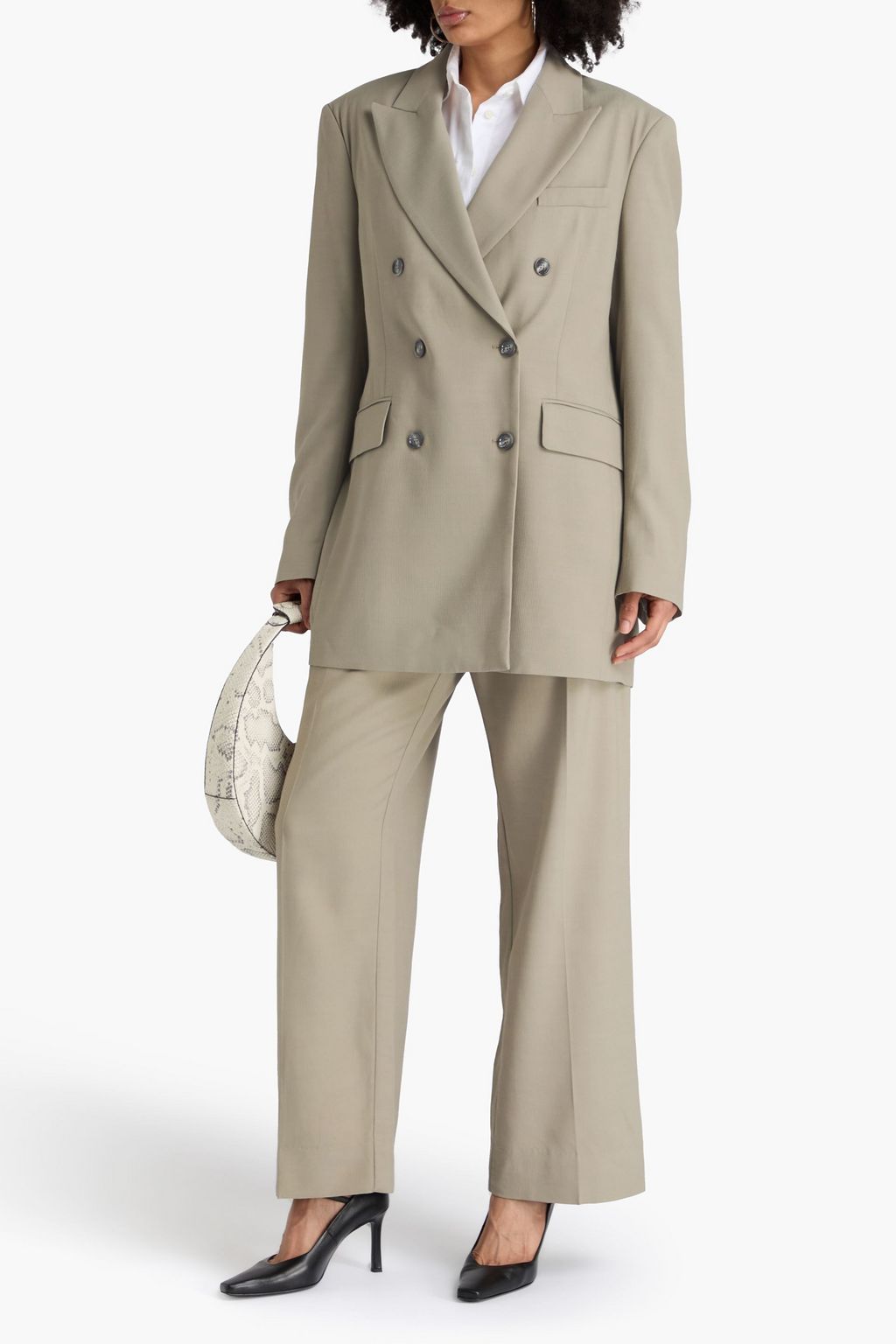ACNE STUDIOS Double-breasted crepe blazer