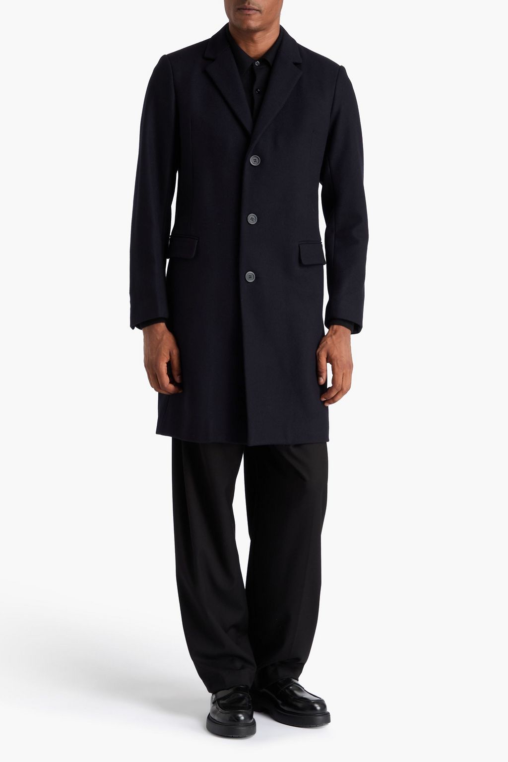 SANDRO Wool-blend felt coat