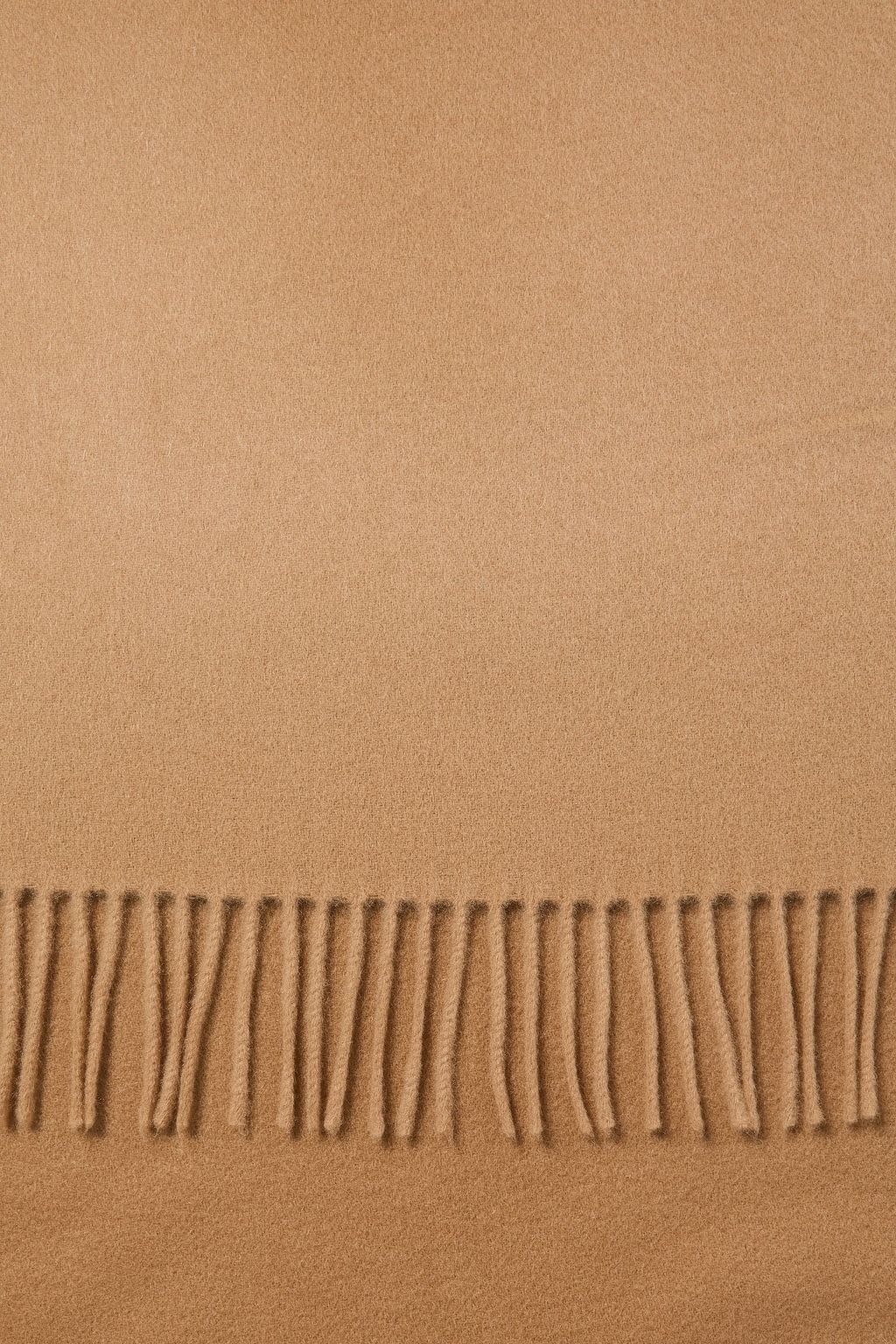 SANDRO Fringed wool and cashmere-blend felt scarf