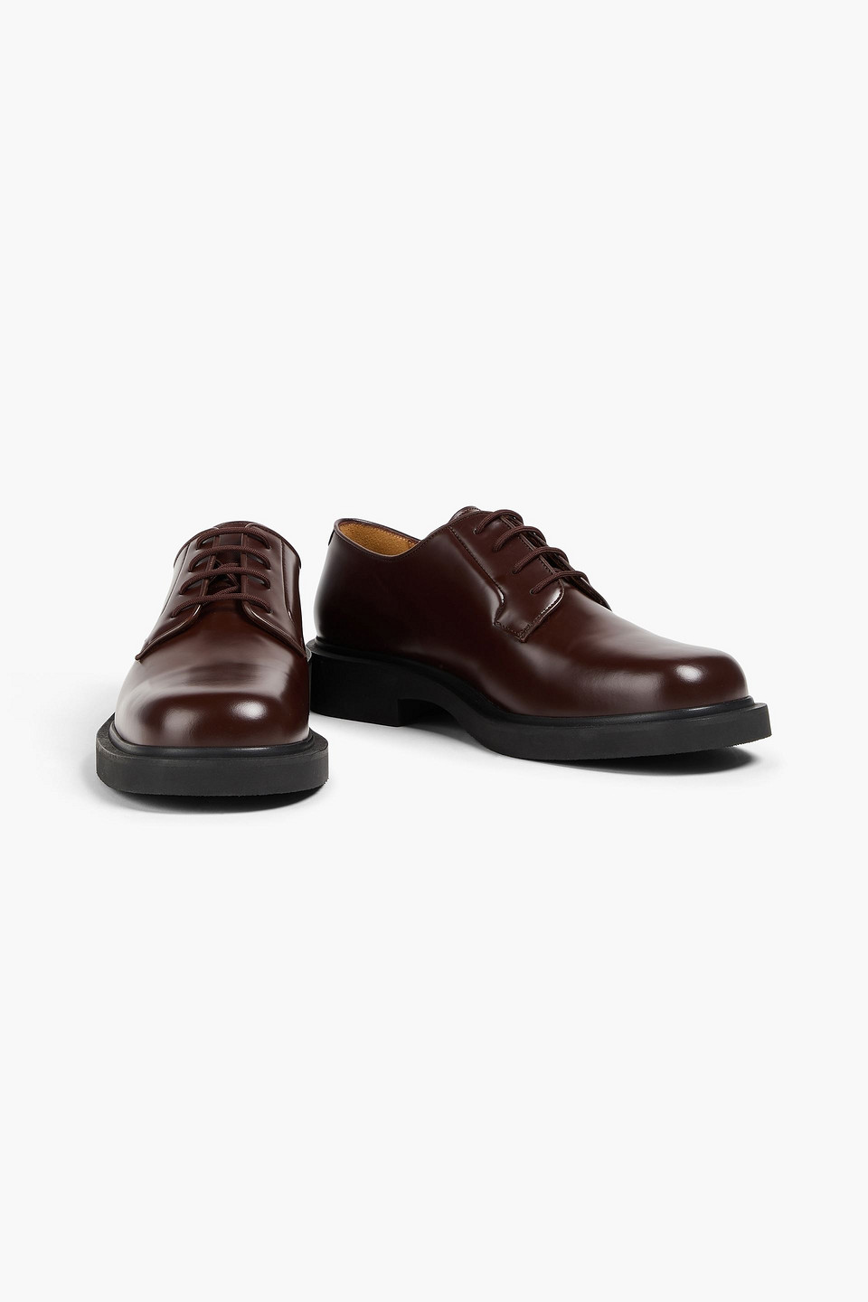 SANDRO LEATHER DERBY SHOES