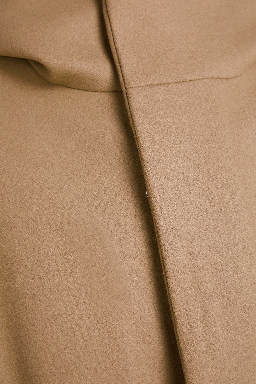 SANDRO Wool-blend felt hooded parka