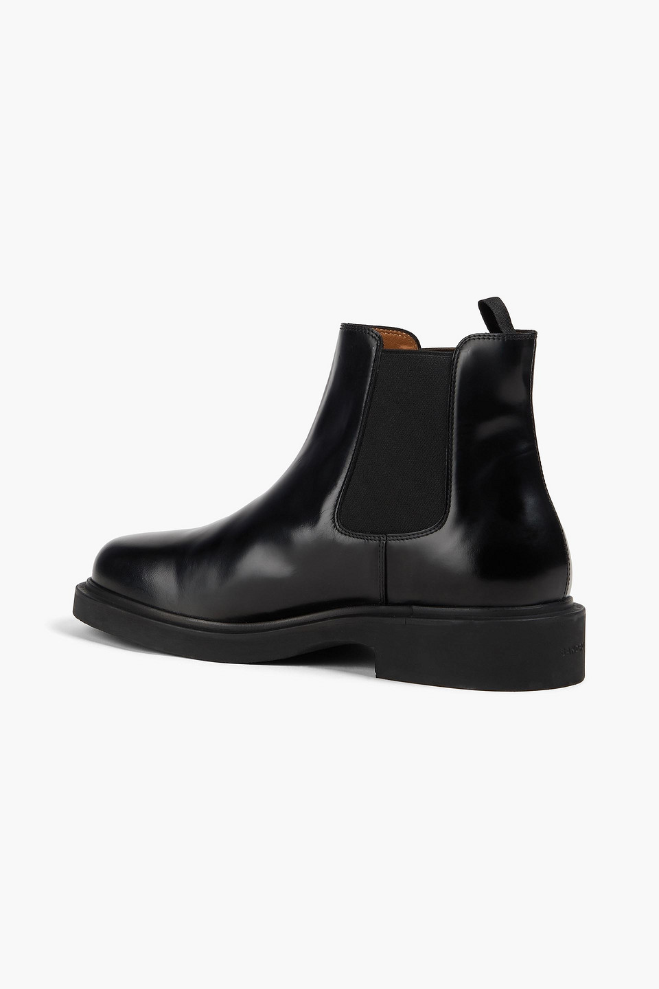 SANDRO LEATHER CHELSEA BOOTS