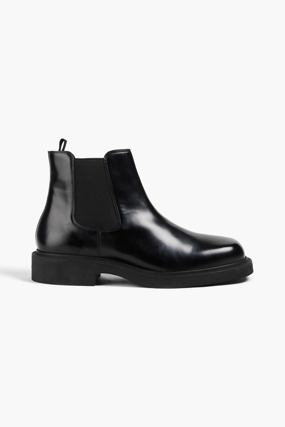 SANDRO LEATHER CHELSEA BOOTS