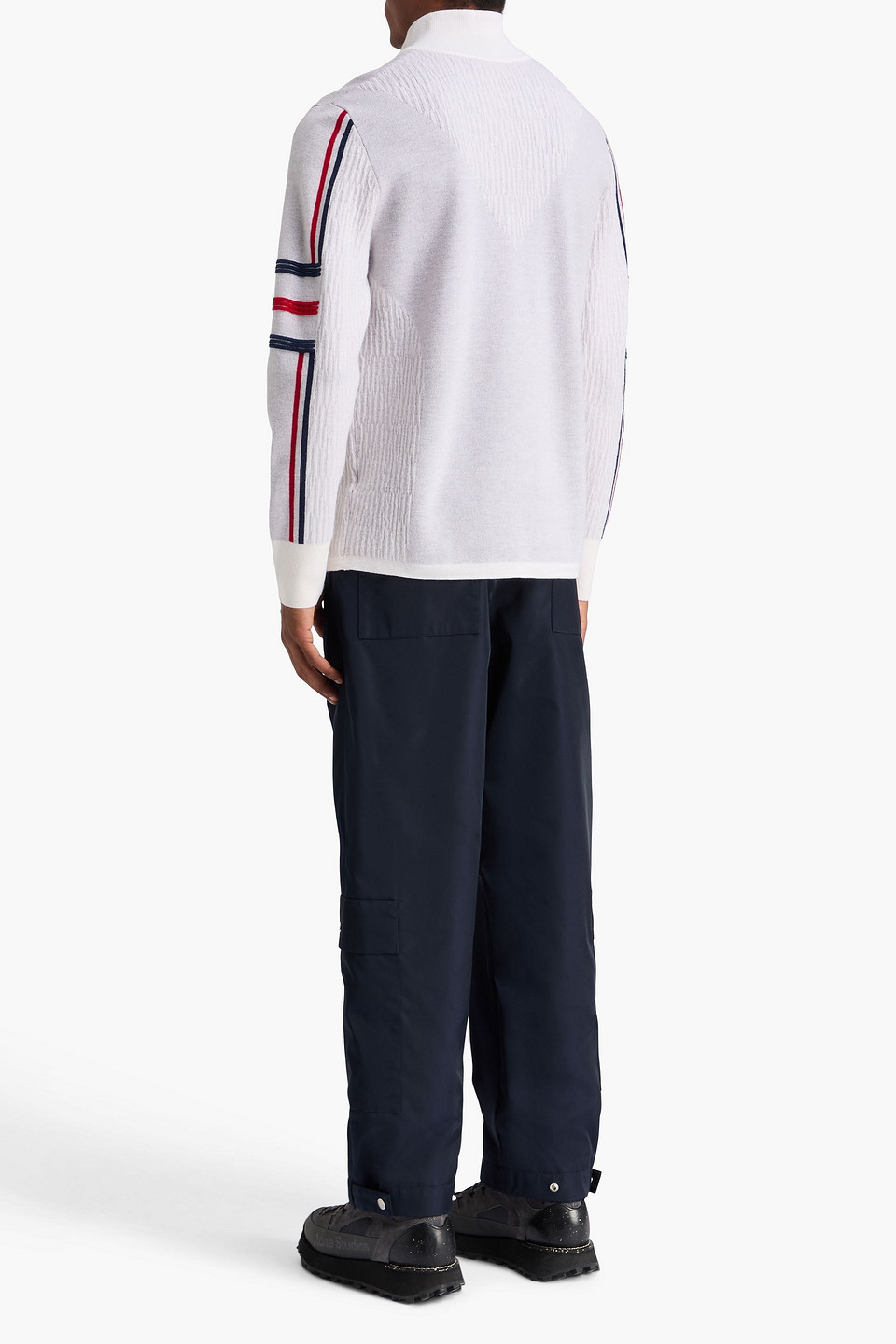 We Norwegians Stryn Jacquard-knit Merino Wool And Cashmere-blend Half-zip Sweater In White