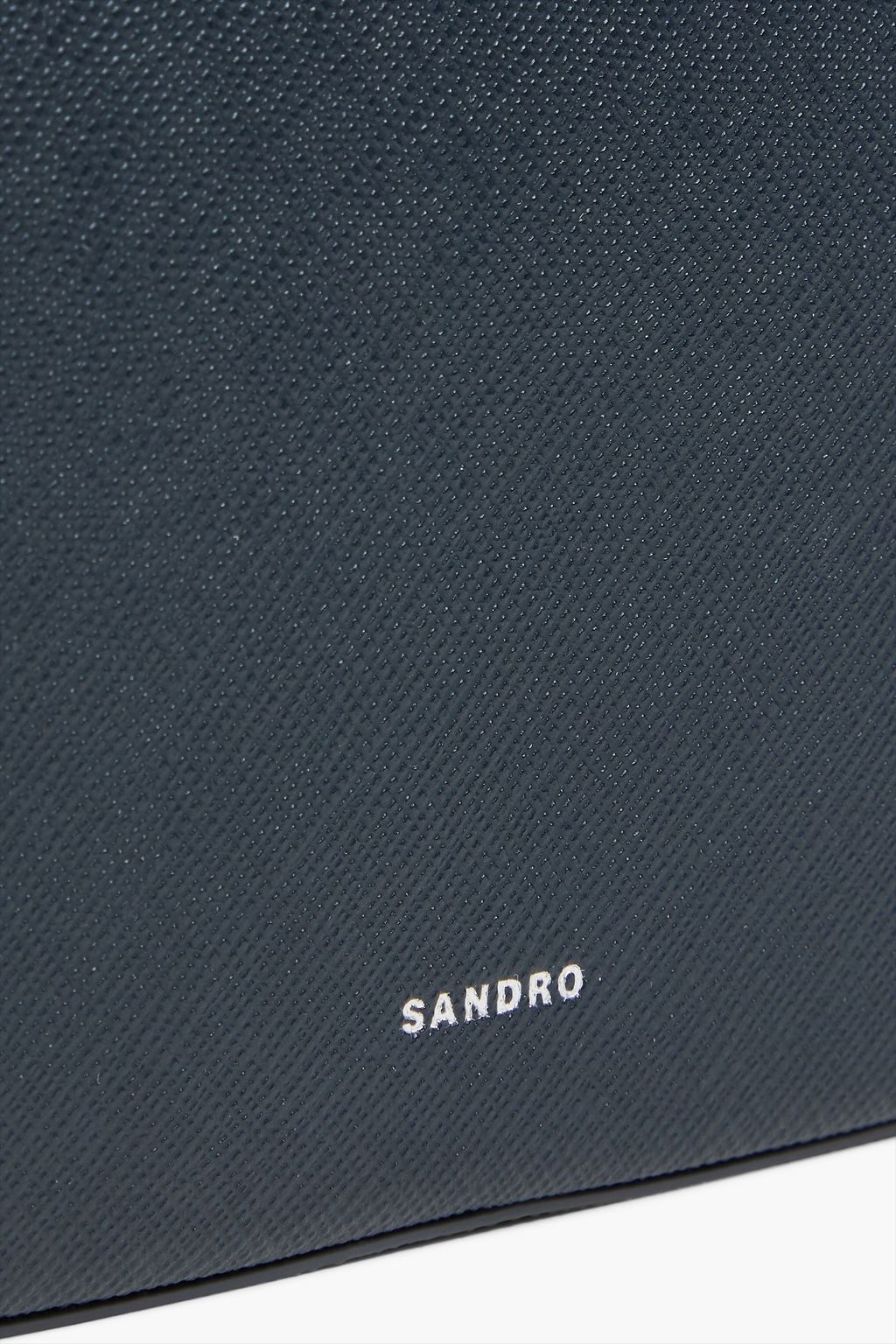 SANDRO Faux textured leather shoulder bag