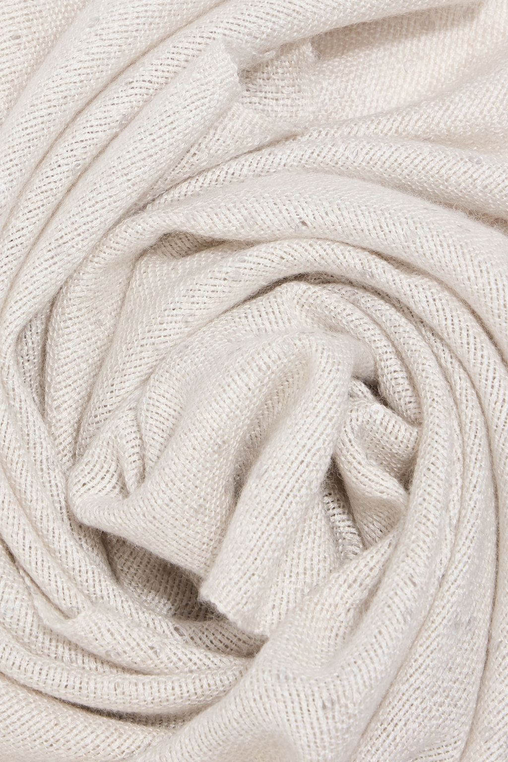 BRUNELLO CUCINELLI Sequin-embellished cashmere and silk-blend scarf