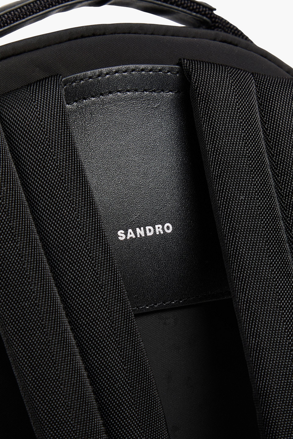 Sandro Shell Backpack In Black