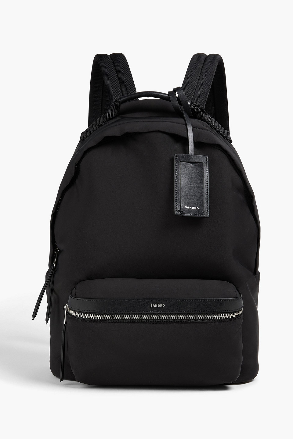 Sandro Shell Backpack In Black