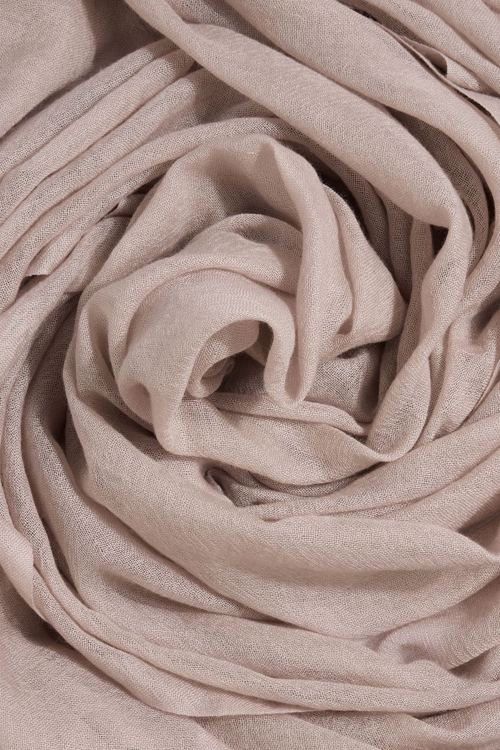 BRUNELLO CUCINELLI Frayed cashmere and silk-blend scarf