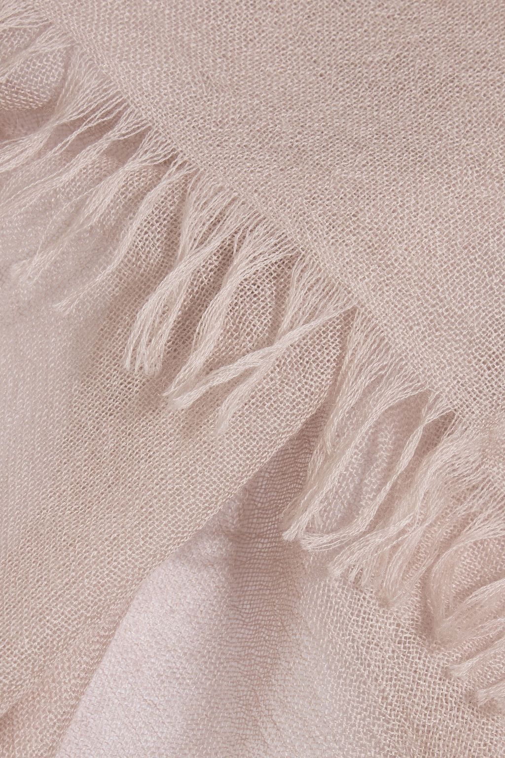 BRUNELLO CUCINELLI Frayed cashmere and silk-blend scarf