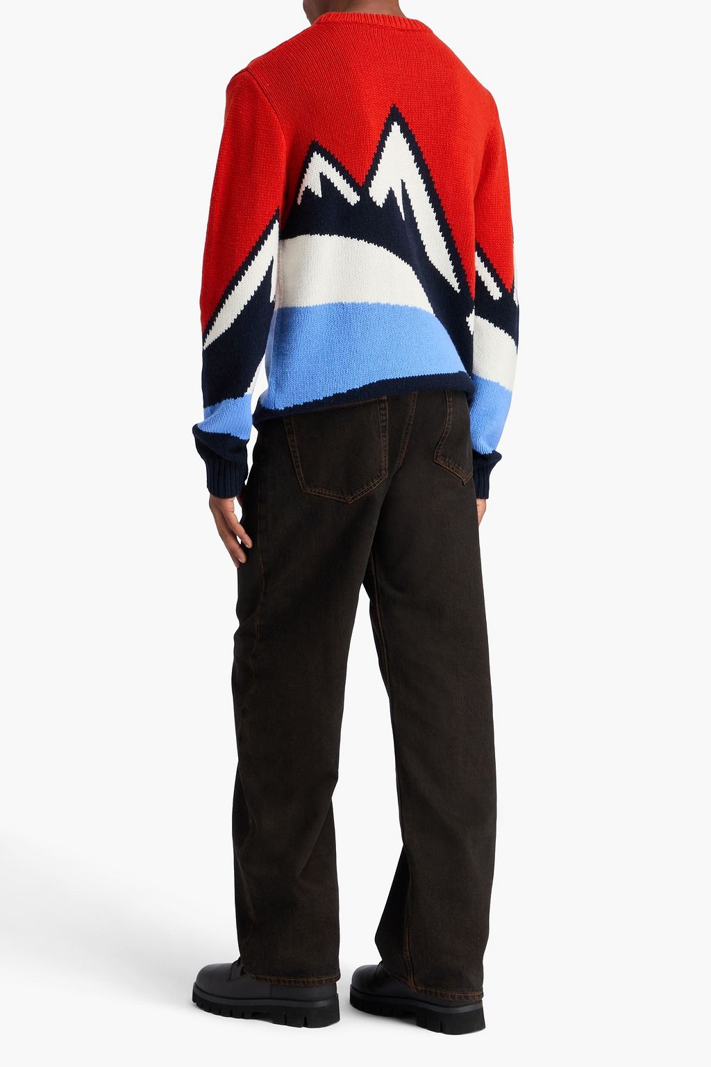WE NORWEGIANS Jacquard-knit merino wool and cashmere-blend sweater