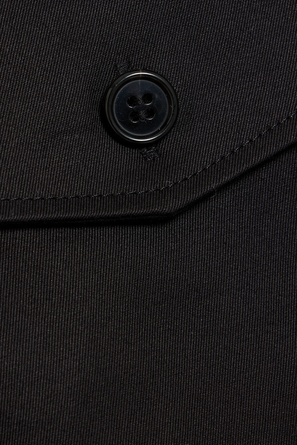 Theory Belted Cotton-blend Twill Midi Shirt Dress
