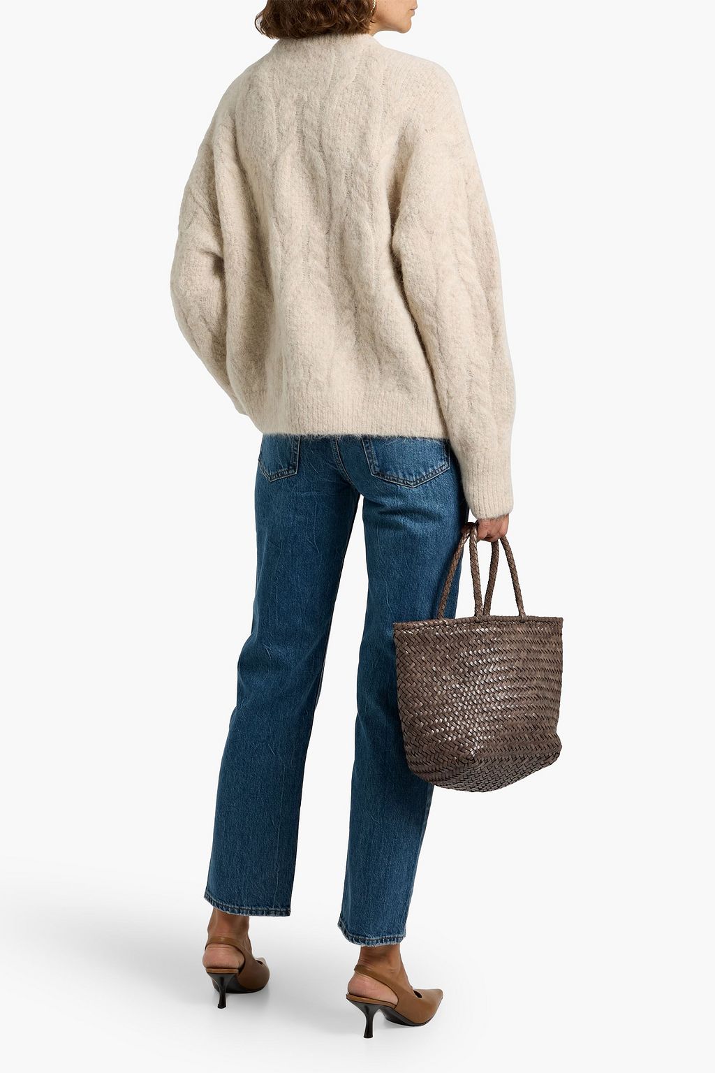 ANINE BING Benson mid-rise straight-leg jeans