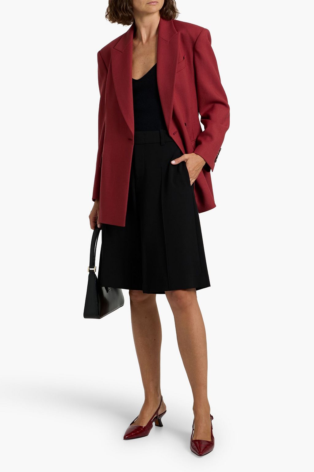 BRUNELLO CUCINELLI Double-breasted wool blazer