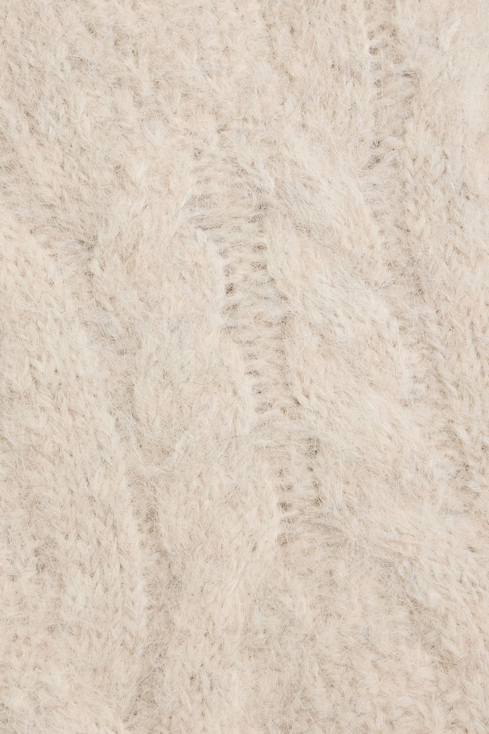 Anine Bing Marisol Pullover Aus Einer Alpakamischung Mit Zopfstrickmuster In Animal Print