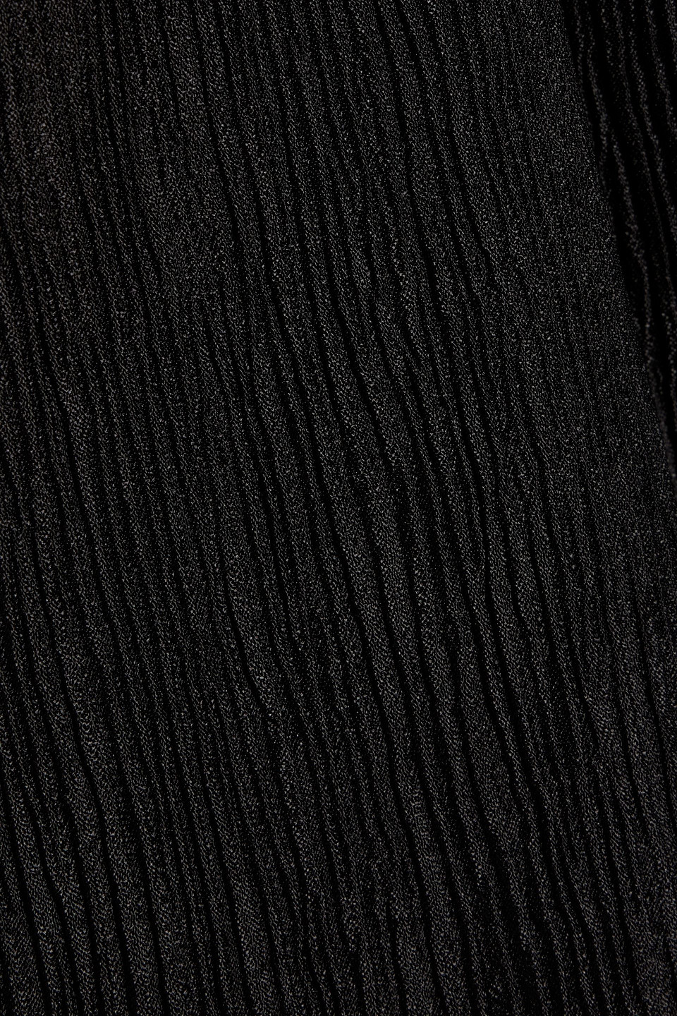 Anine Bing Aden Plissé Lyocell-blend Wide-leg Pants In Black