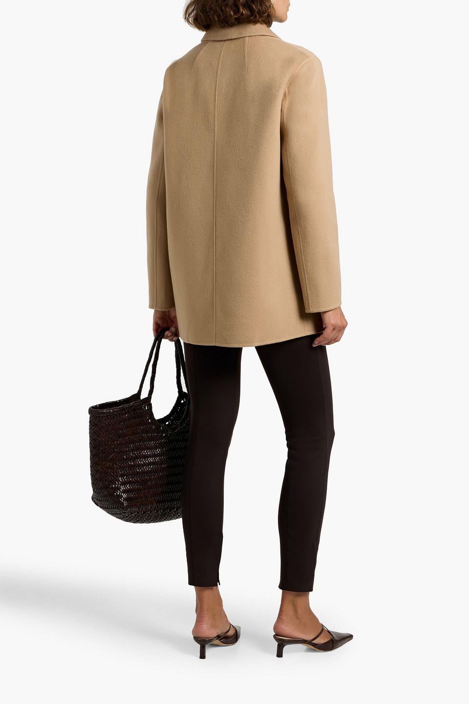 Theory Wool And Cashmere-blend Felt Blazer In Multi