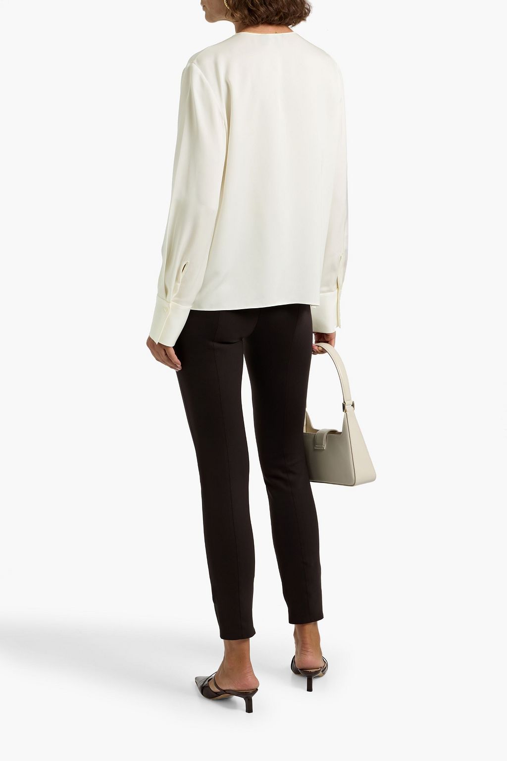 THEORY Silk crepe de chine top