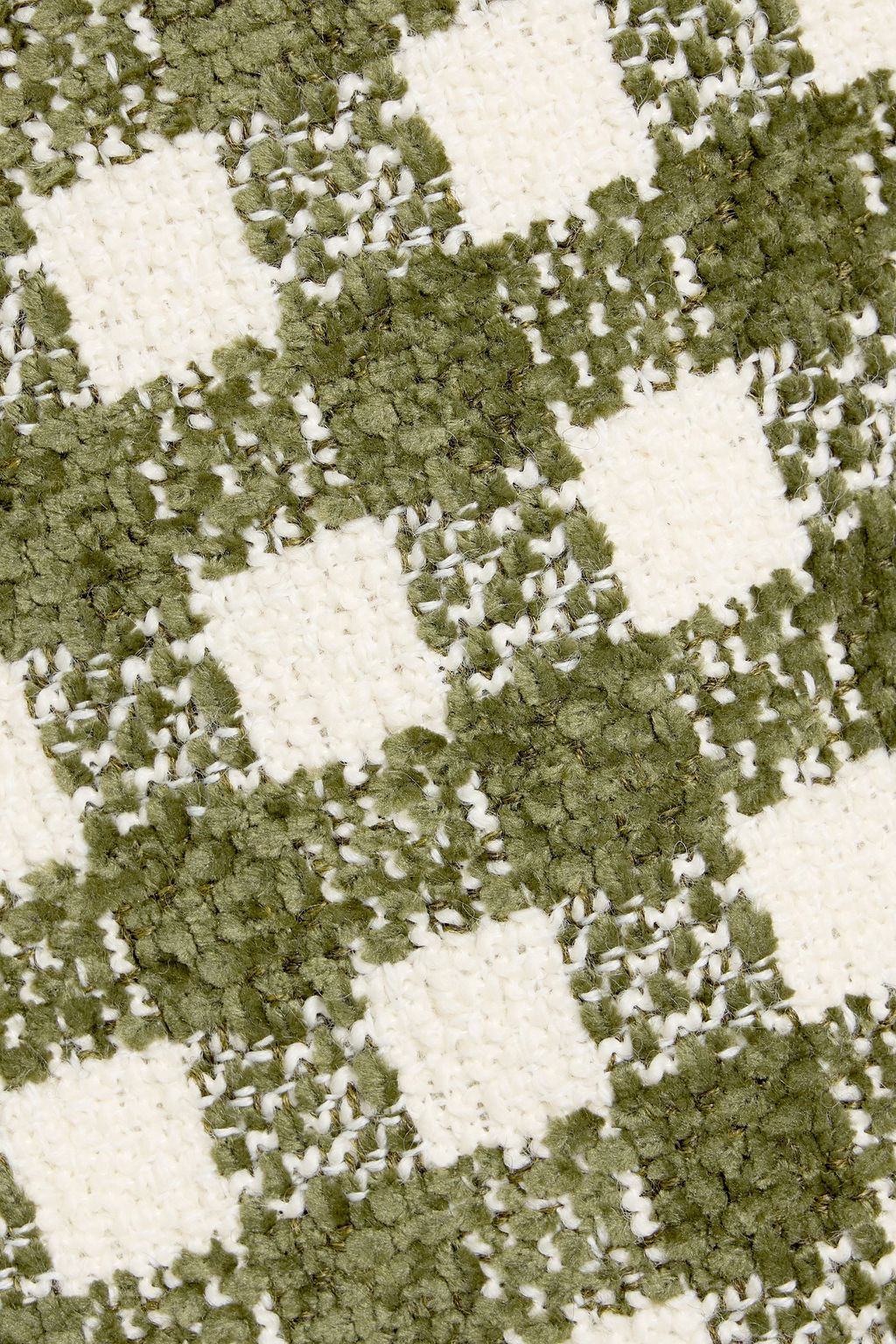 OSCAR DE LA RENTA Checked tweed mini skirt