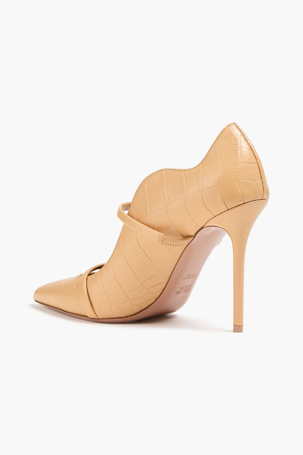 MALONE SOULIERS Maureen croc-effect leather pumps