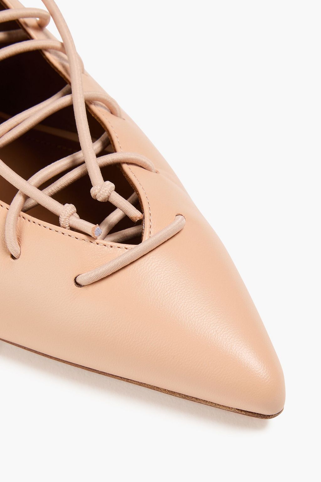 MALONE SOULIERS Alessandra lace-up slingback point-toe flats