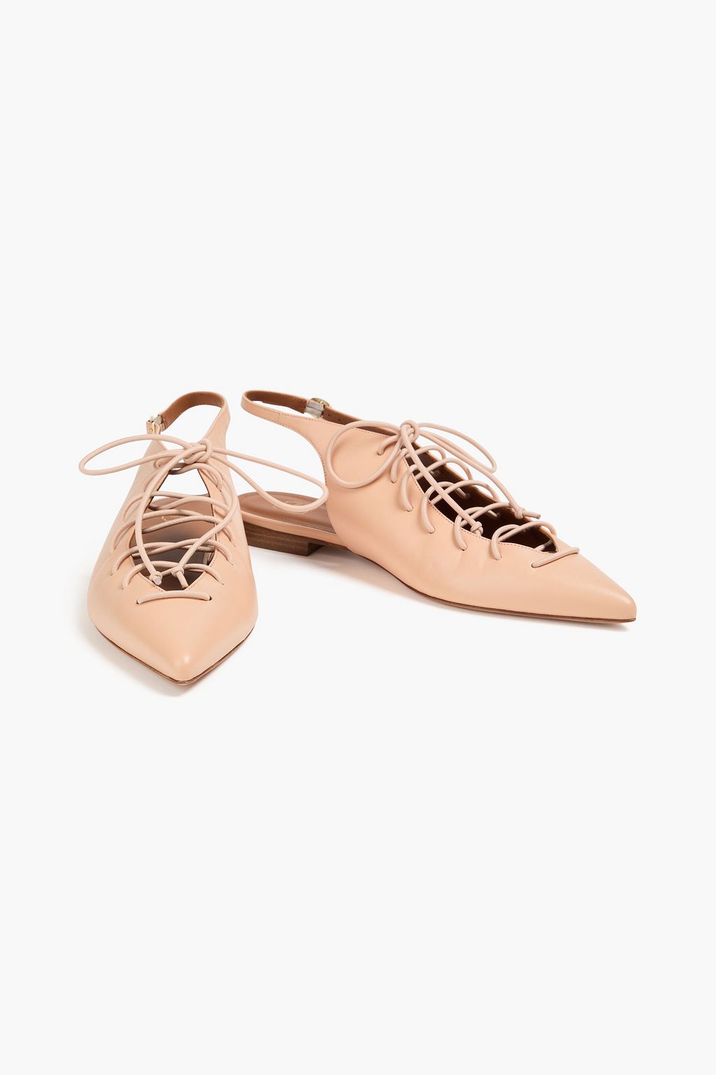 MALONE SOULIERS Alessandra lace-up slingback point-toe flats