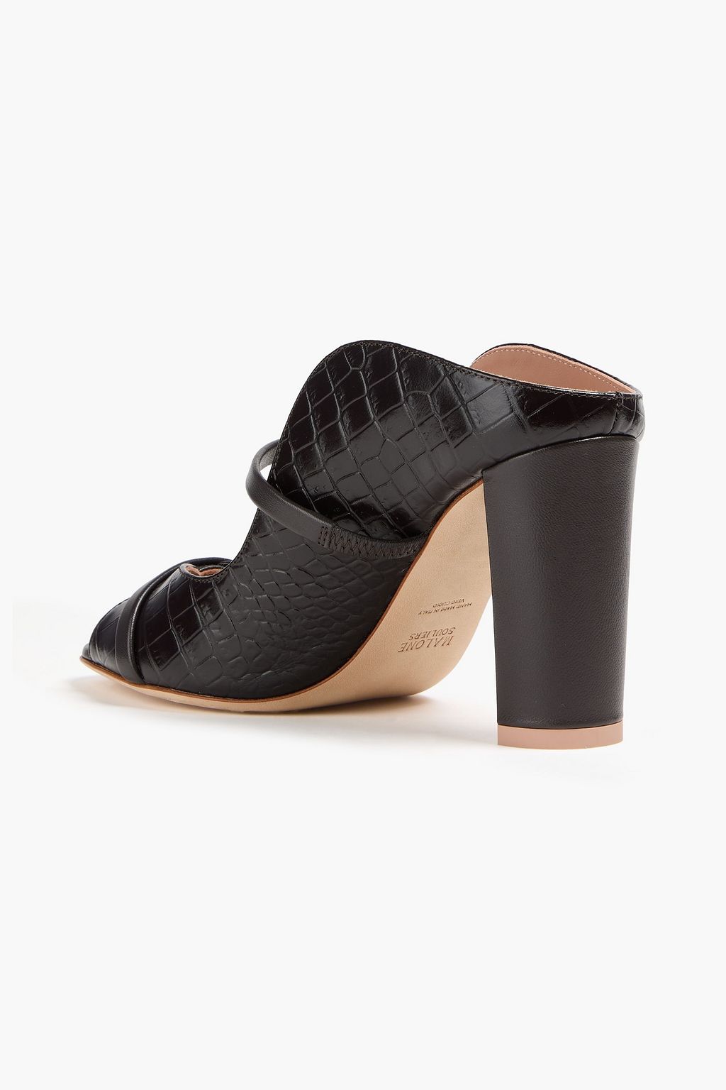 MALONE SOULIERS Norah 85 croc-effect leather mules
