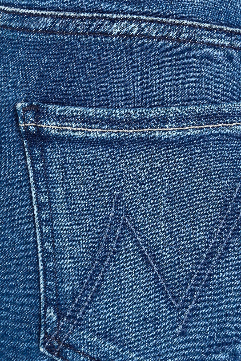 MOTHER Hustler faded high-rise flared jeans