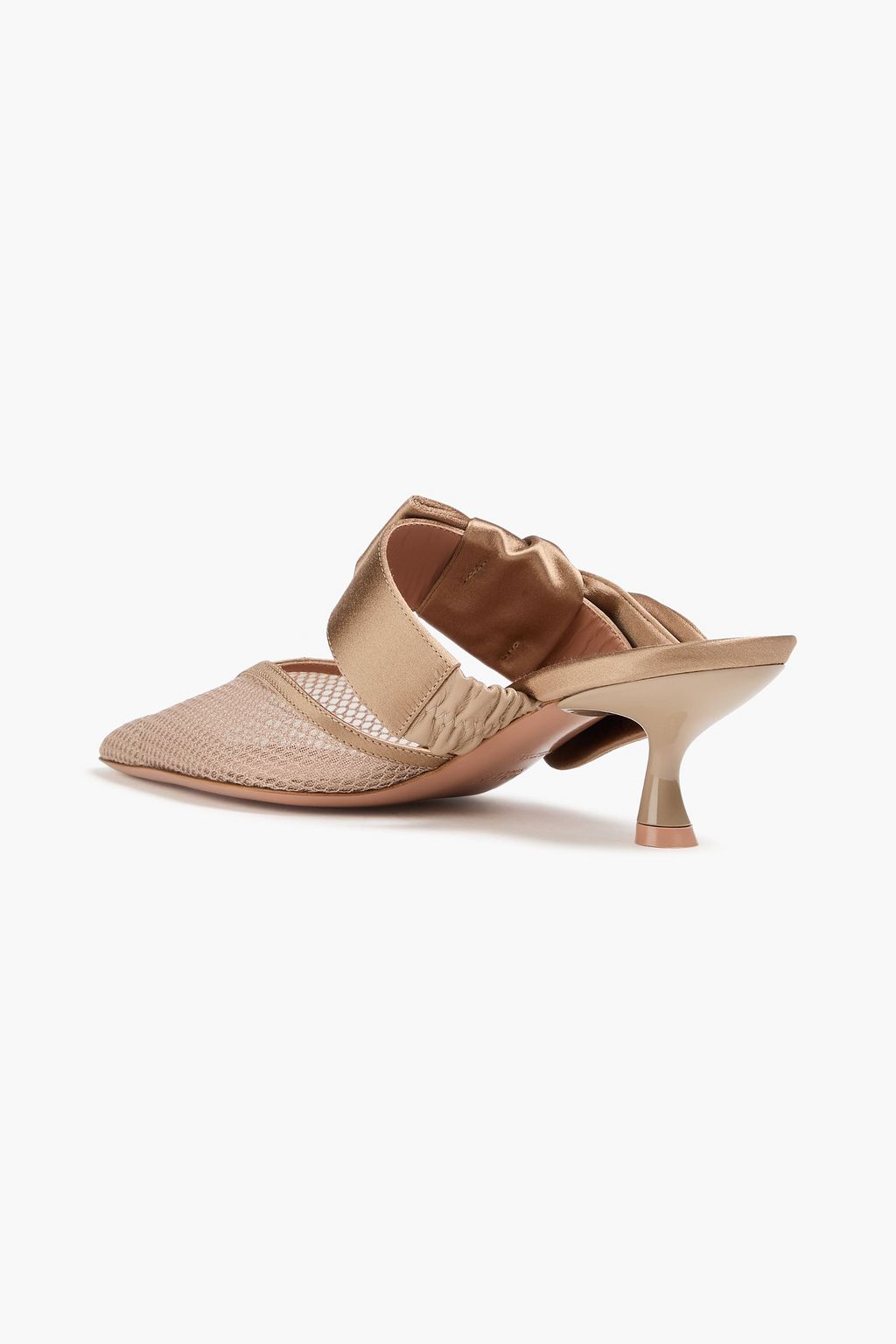MALONE SOULIERS حذاء ميول ماري من الشبك والساتان مزين بربطة على شكل فراشة