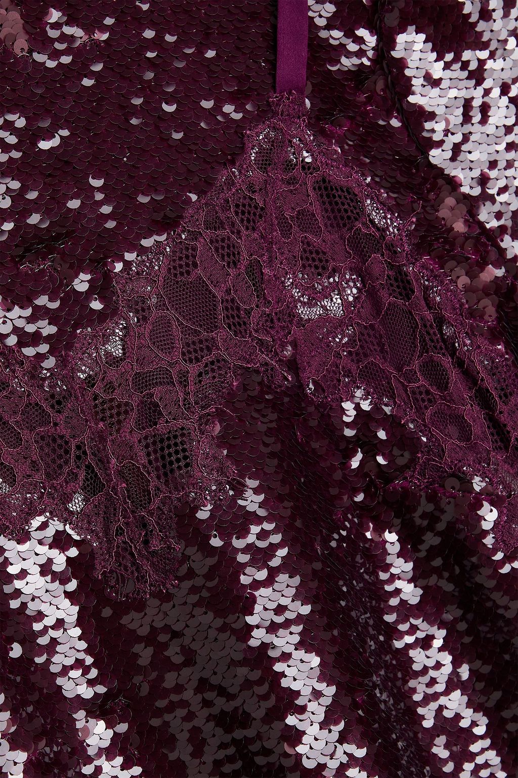 SIMKHAI Mako sequined tulle mini dress