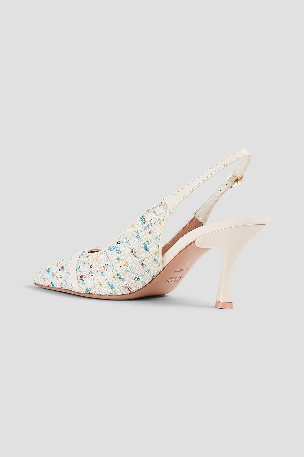 MALONE SOULIERS Jama 70 sequin-embellished bouclé-tweed pumps