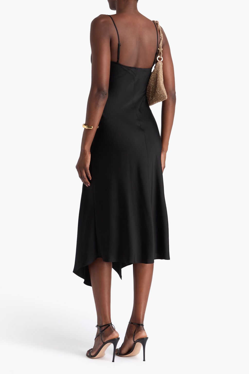 SIMKHAI Nellie satin-crepe midi dress