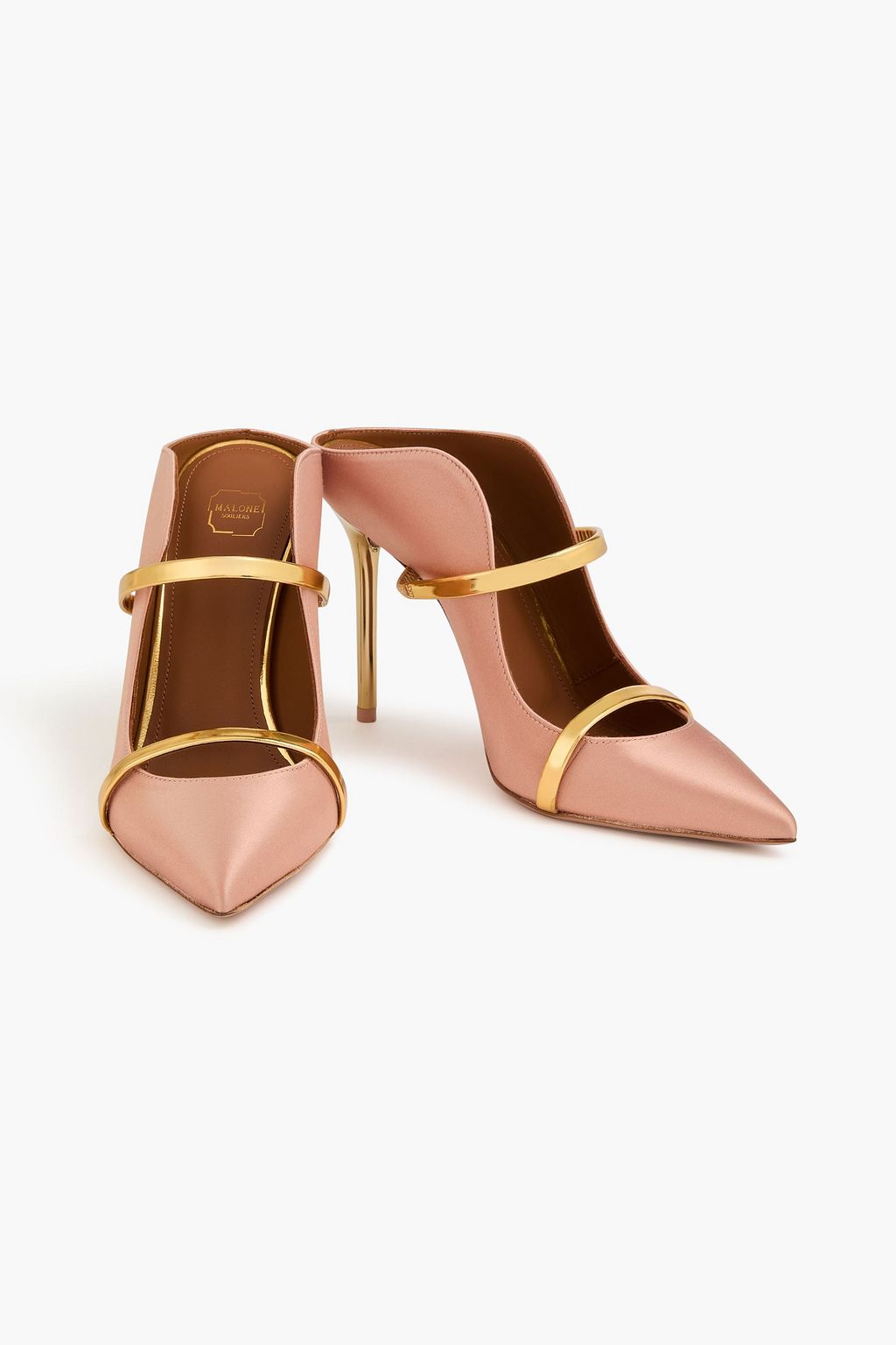 MALONE SOULIERS Maureen 100 satin mules
