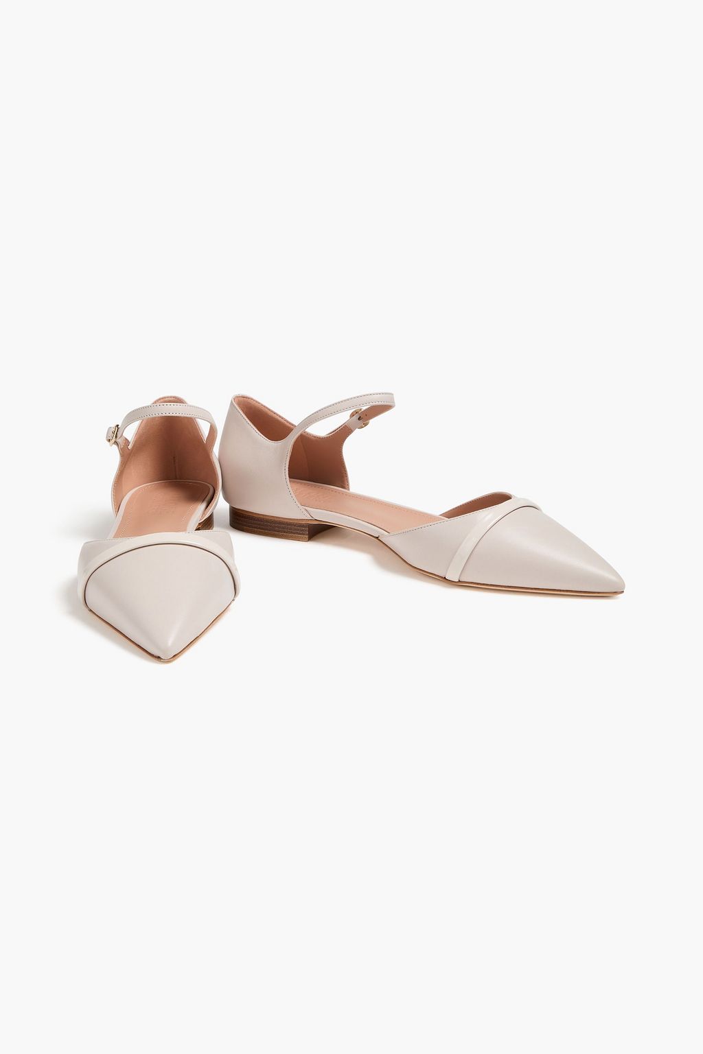 MALONE SOULIERS Ulla leather point-toe flats