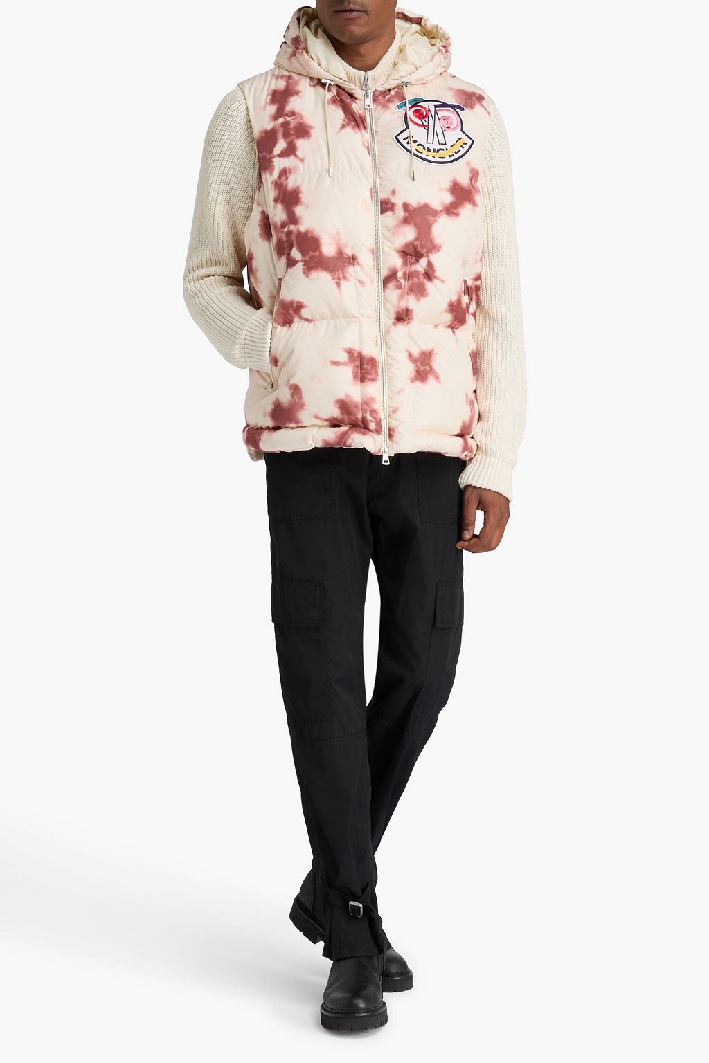 2 MONCLER 1952 Tie-dyed quilted shell down vest