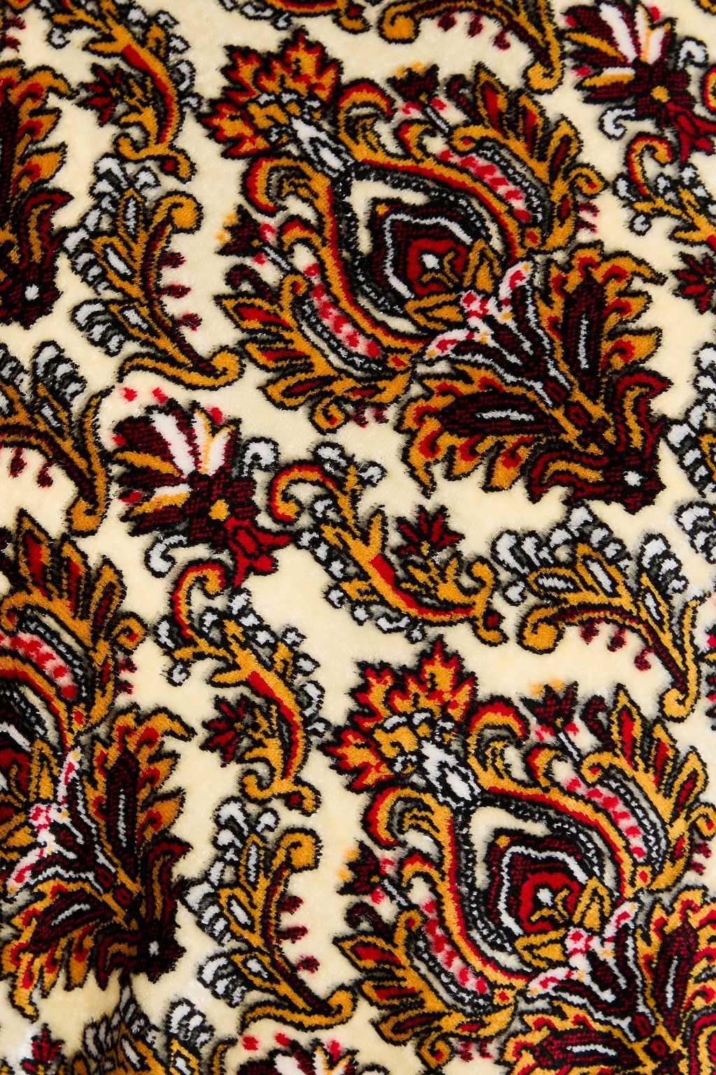 RABANNE Paisley-print chenille midi dress