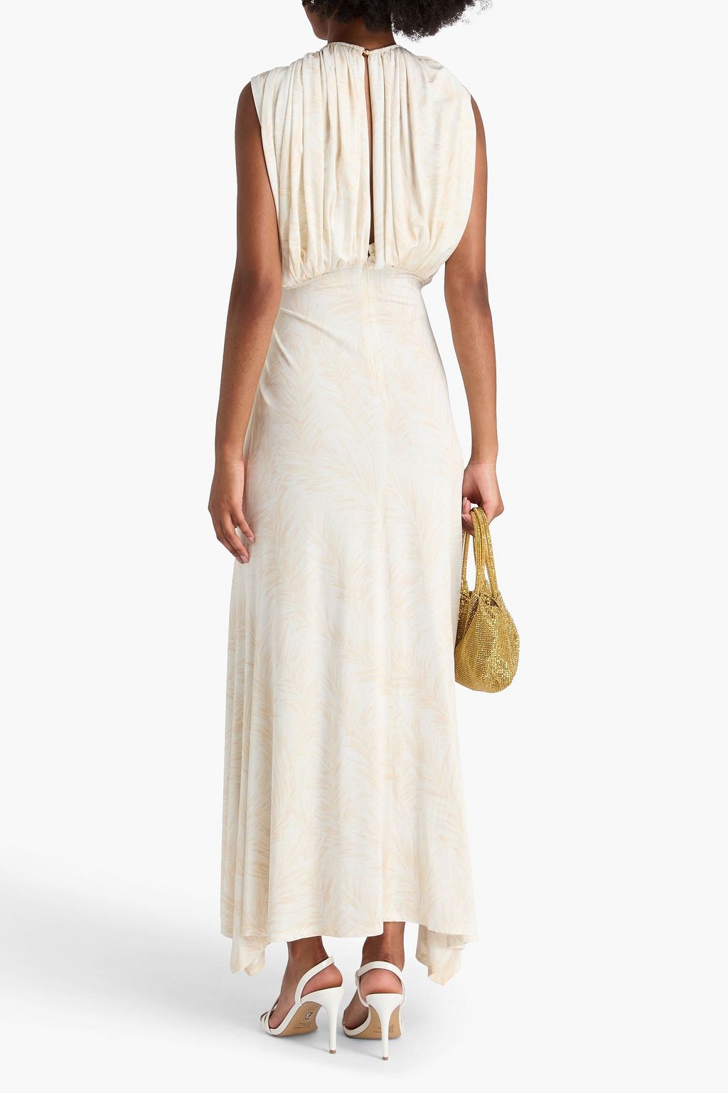 RABANNE Maxikleid aus Jersey mit Print