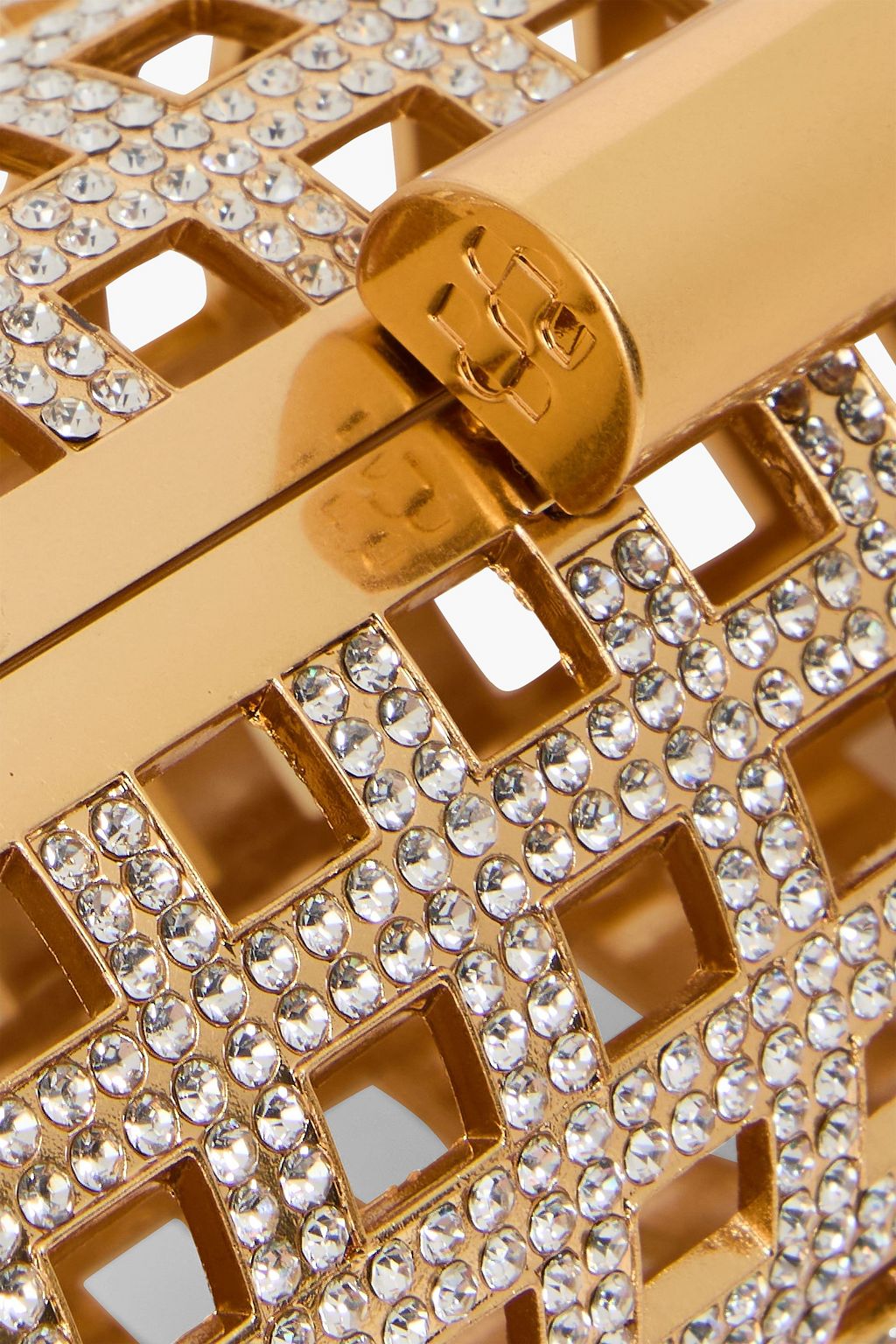 SIMKHAI Aviary gold-tone crystal clutch