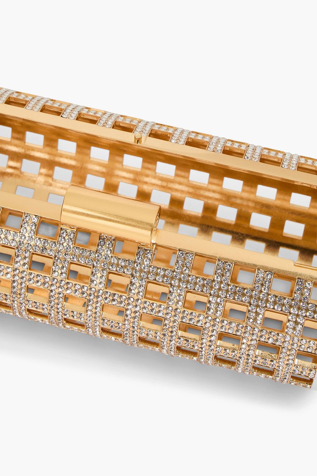 SIMKHAI Aviary gold-tone crystal clutch